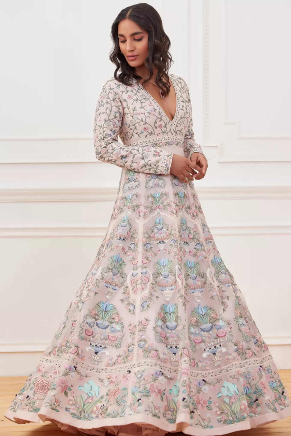 Dresses & Gowns<Rahul Mishra Gul-E-Bahar Hand Embroidered Gown