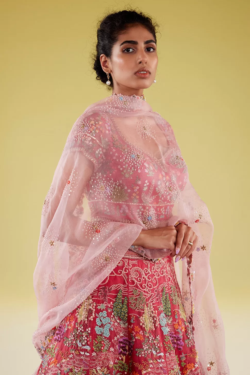 Lehenga Sets<Rahul Mishra Hand Embroidered Navbhumi Lehenga Set